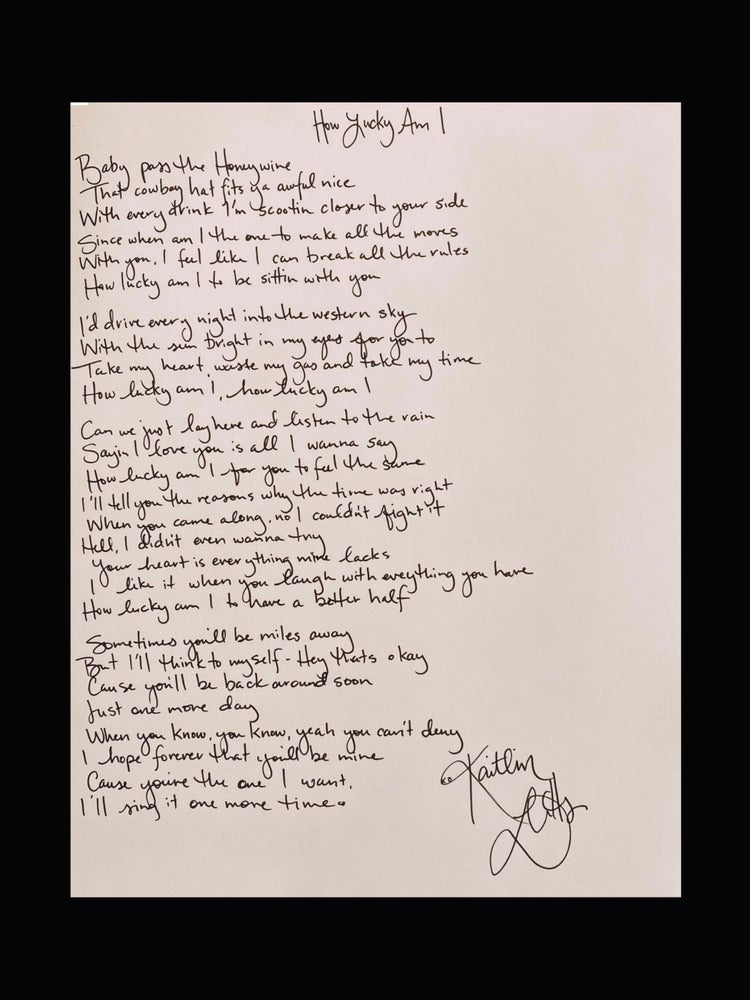 Handwritten Lyrics