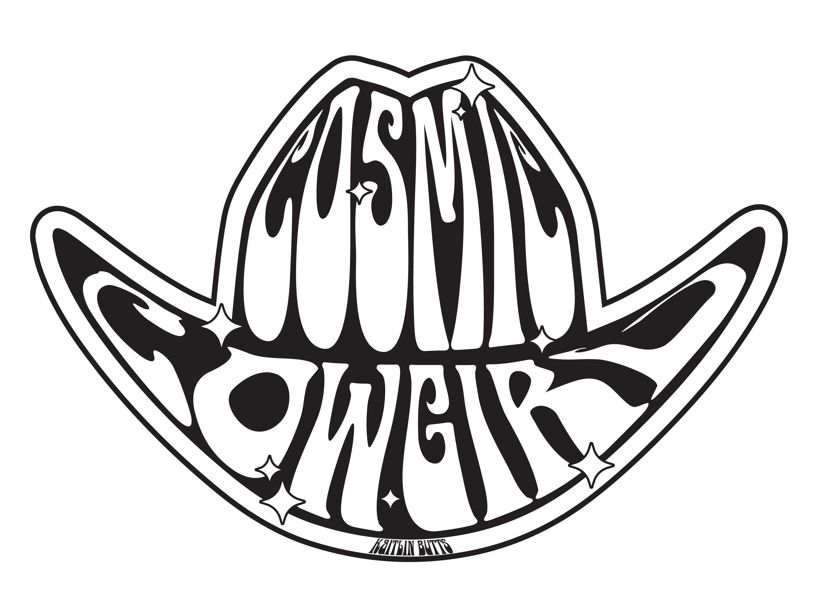 Cosmic Cowgirl Sticker